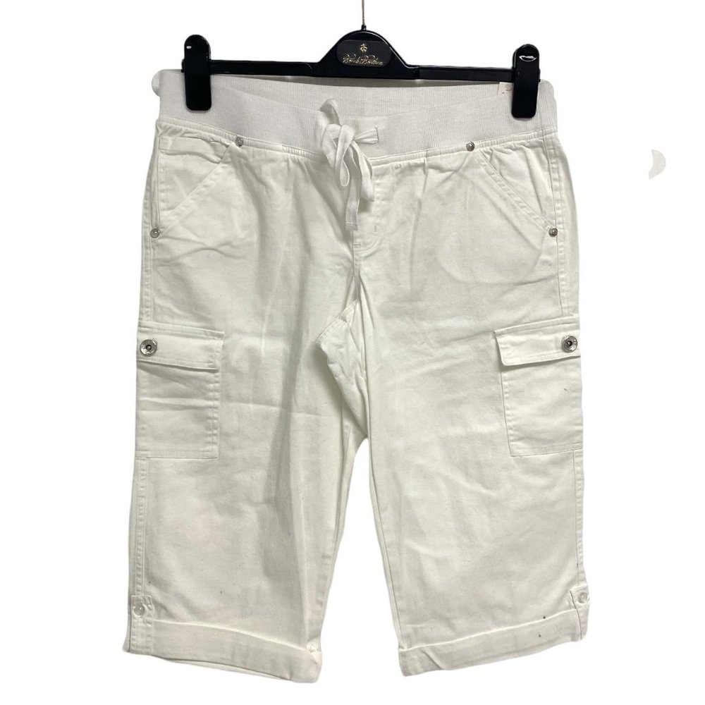 Justice junior girls capri pants white size 16.5